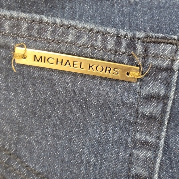 MICHAEL KORS Woman's Size 16 Midrise Straight Leg Cropped Denim Jean - Picture 11 of 13